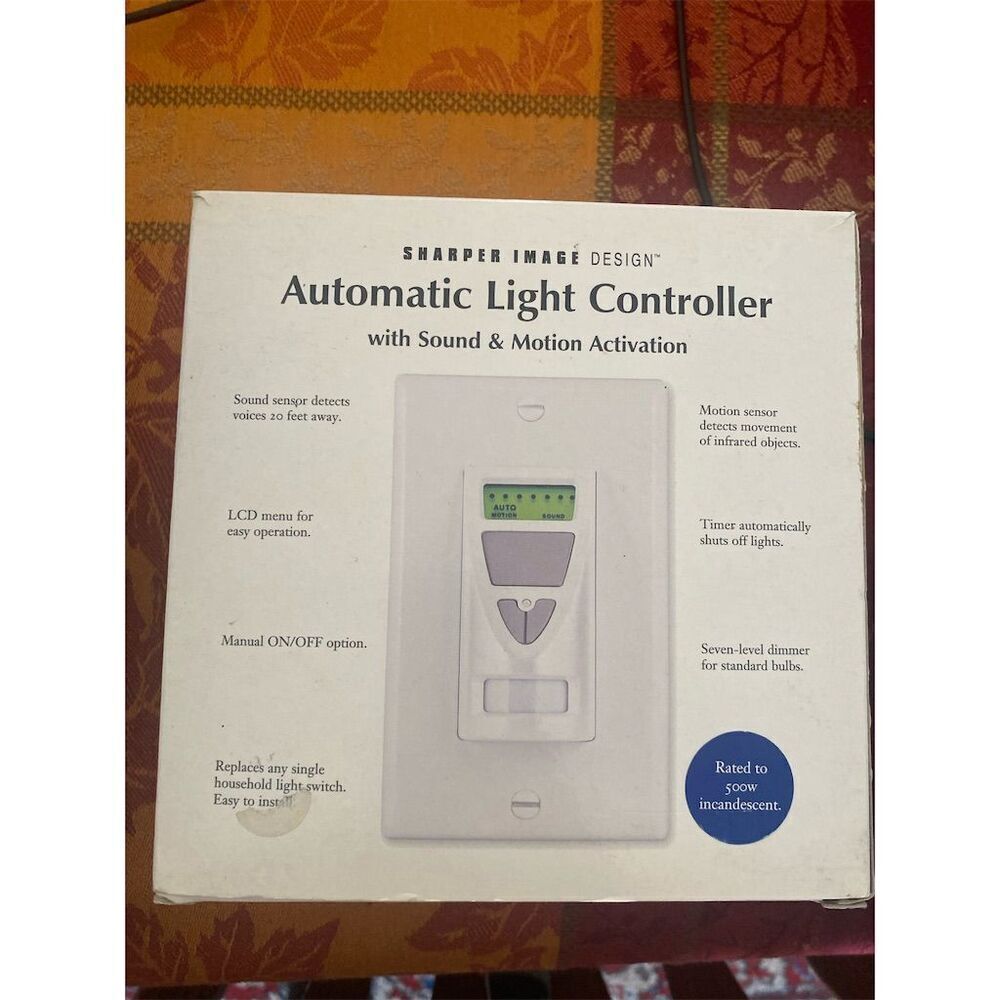 Sharper Image Automatic Light Controller with Motion & Sound Sensor - Picture 4 of 14
